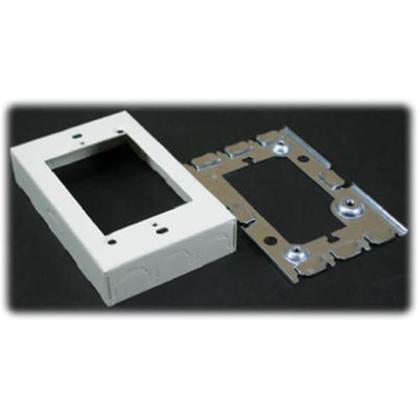 Wiremold B-5 Ivory Metal Outlet Extension Box 521690 - main